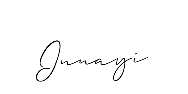 How to make Innayi name signature. Use Allison_Script style for creating short signs online. This is the latest handwritten sign. Innayi signature style 2 images and pictures png