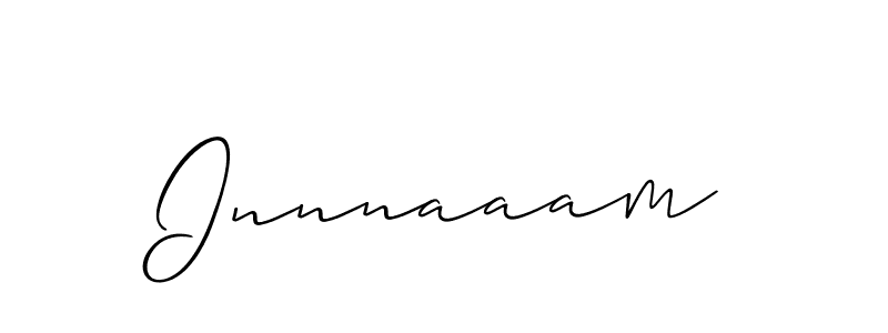 Allison_Script is a professional signature style that is perfect for those who want to add a touch of class to their signature. It is also a great choice for those who want to make their signature more unique. Get Innnaaam name to fancy signature for free. Innnaaam signature style 2 images and pictures png