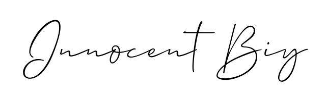 A modern signature idea for name Innocent Biy using Allison_Script font. Clean strokes and elegant curves make it stand out instantly. Innocent Biy signature style 2 images and pictures png