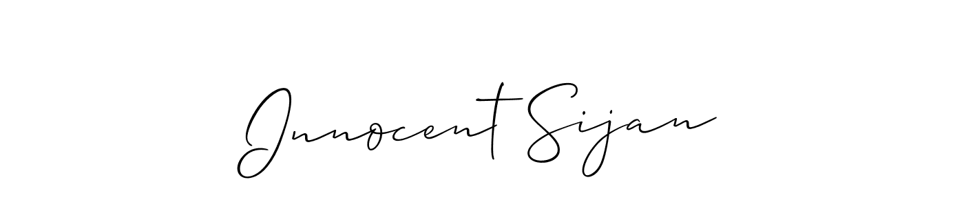 Make a beautiful signature design for name Innocent Sijan. Use this online signature maker to create a handwritten signature for free. Innocent Sijan signature style 2 images and pictures png