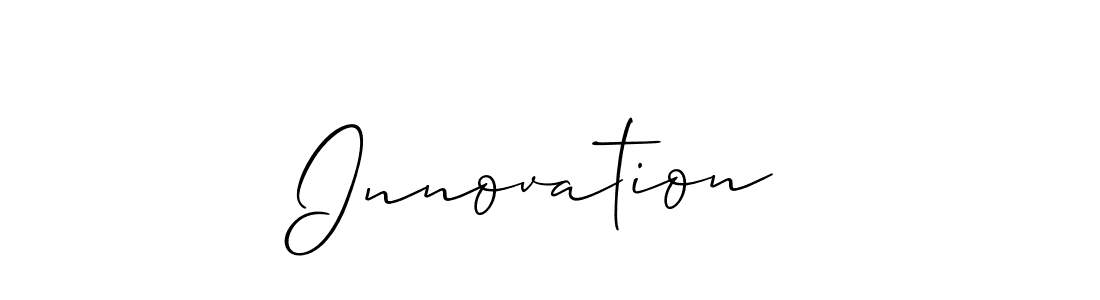 How to make Innovation  name signature. Use Allison_Script style for creating short signs online. This is the latest handwritten sign. Innovation  signature style 2 images and pictures png