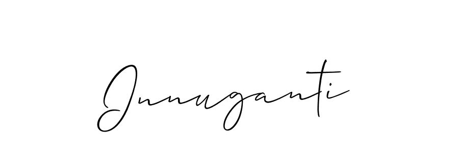 It looks lik you need a new signature style for name Innuganti. Design unique handwritten (Allison_Script) signature with our free signature maker in just a few clicks. Innuganti signature style 2 images and pictures png