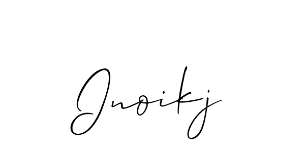 if you are searching for the best signature style for your name Inoikj. so please give up your signature search. here we have designed multiple signature styles  using Allison_Script. Inoikj signature style 2 images and pictures png