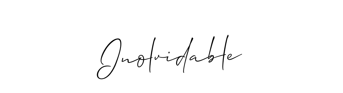 The best way (Allison_Script) to make a short signature is to pick only two or three words in your name. The name Inolvidable include a total of six letters. For converting this name. Inolvidable signature style 2 images and pictures png