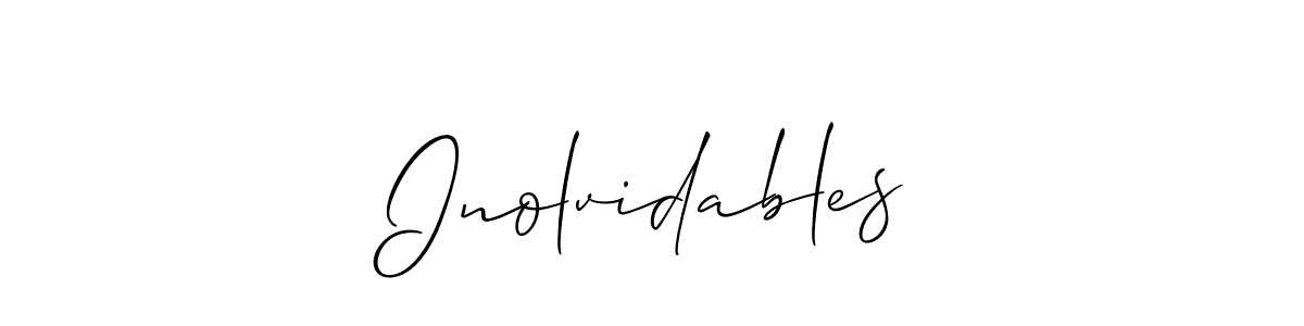 It looks lik you need a new signature style for name Inolvidables. Design unique handwritten (Allison_Script) signature with our free signature maker in just a few clicks. Inolvidables signature style 2 images and pictures png