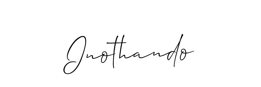 How to make Inothando signature? Allison_Script is a professional autograph style. Create handwritten signature for Inothando name. Inothando signature style 2 images and pictures png