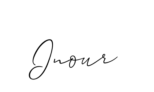 How to make Inour signature? Allison_Script is a professional autograph style. Create handwritten signature for Inour name. Inour signature style 2 images and pictures png