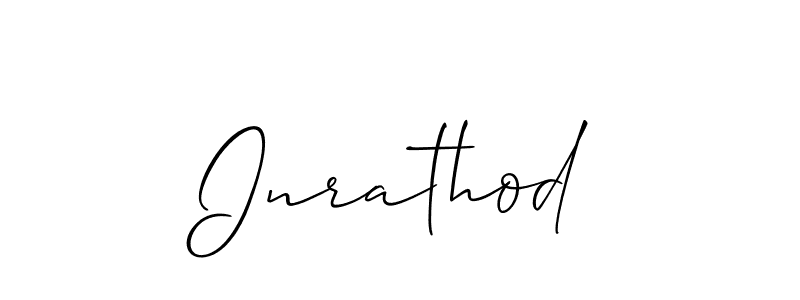 Once you've used our free online signature maker to create your best signature Allison_Script style, it's time to enjoy all of the benefits that Inrathod name signing documents. Inrathod signature style 2 images and pictures png