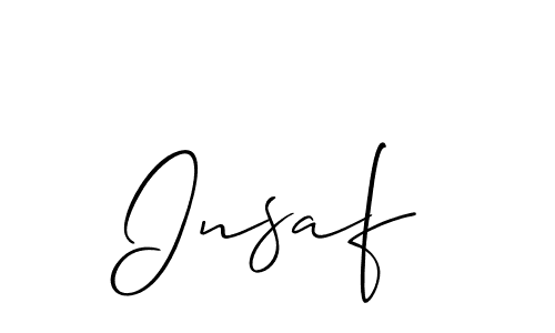 How to Draw Insaf signature style? Allison_Script is a latest design signature styles for name Insaf. Insaf signature style 2 images and pictures png