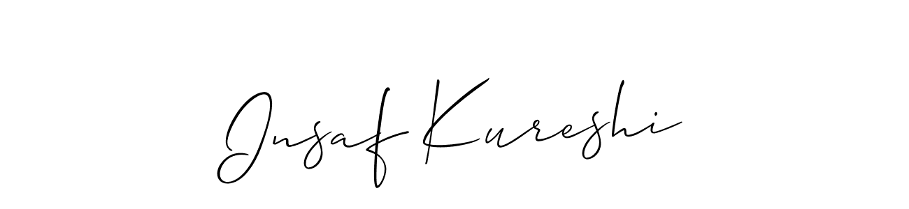 Make a beautiful signature design for name Insaf Kureshi. Use this online signature maker to create a handwritten signature for free. Insaf Kureshi signature style 2 images and pictures png