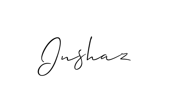 Also You can easily find your signature by using the search form. We will create Inshaz name handwritten signature images for you free of cost using Allison_Script sign style. Inshaz signature style 2 images and pictures png