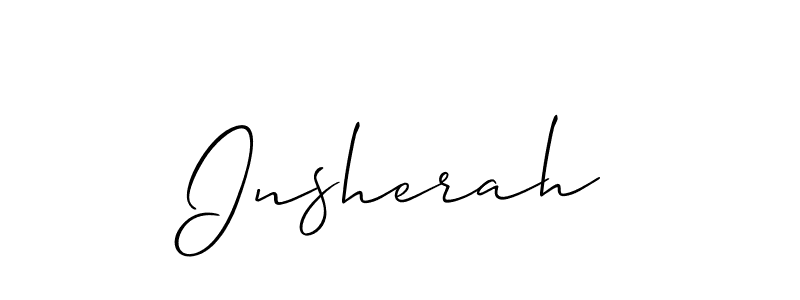 You can use this online signature creator to create a handwritten signature for the name Insherah. This is the best online autograph maker. Insherah signature style 2 images and pictures png