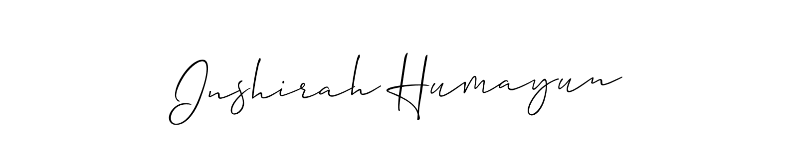 Check out images of Autograph of Inshirah Humayun name. Actor Inshirah Humayun Signature Style. Allison_Script is a professional sign style online. Inshirah Humayun signature style 2 images and pictures png