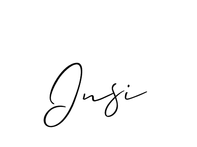 Similarly Allison_Script is the best handwritten signature design. Signature creator online .You can use it as an online autograph creator for name Insi. Insi signature style 2 images and pictures png