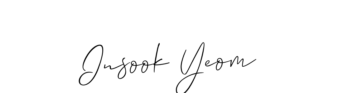 See photos of Insook Yeom official signature by Spectra . Check more albums & portfolios. Read reviews & check more about Allison_Script font. Insook Yeom signature style 2 images and pictures png