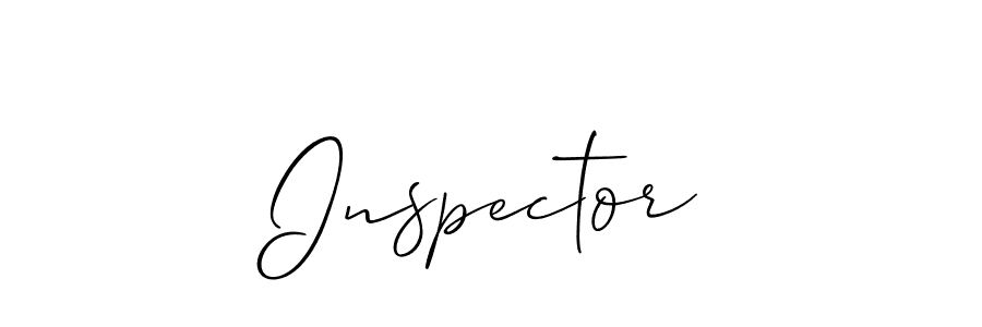How to make Inspector signature? Allison_Script is a professional autograph style. Create handwritten signature for Inspector name. Inspector signature style 2 images and pictures png