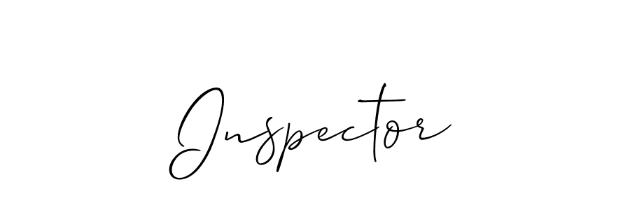 Also You can easily find your signature by using the search form. We will create Inspector name handwritten signature images for you free of cost using Allison_Script sign style. Inspector signature style 2 images and pictures png
