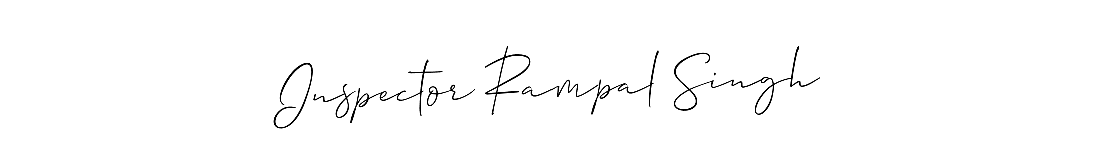 Allison_Script is a professional signature style that is perfect for those who want to add a touch of class to their signature. It is also a great choice for those who want to make their signature more unique. Get Inspector Rampal Singh name to fancy signature for free. Inspector Rampal Singh signature style 2 images and pictures png