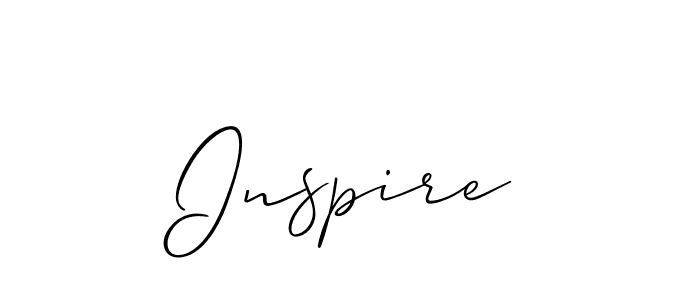 Best and Professional Signature Style for Inspire. Allison_Script Best Signature Style Collection. Inspire signature style 2 images and pictures png
