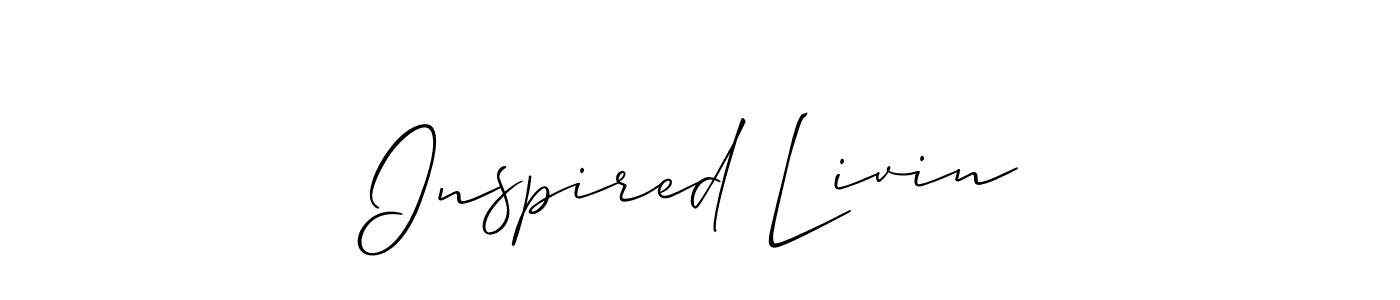 How to make Inspired Livin signature? Allison_Script is a professional autograph style. Create handwritten signature for Inspired Livin name. Inspired Livin signature style 2 images and pictures png