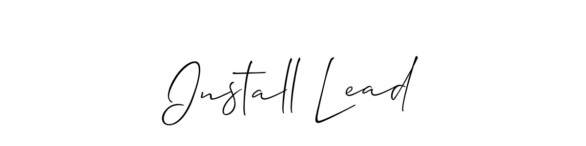 Install Lead stylish signature style. Best Handwritten Sign (Allison_Script) for my name. Handwritten Signature Collection Ideas for my name Install Lead. Install Lead signature style 2 images and pictures png