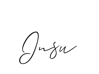 Also we have Insu name is the best signature style. Create professional handwritten signature collection using Allison_Script autograph style. Insu signature style 2 images and pictures png