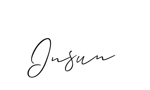 Make a short Insun signature style. Manage your documents anywhere anytime using Allison_Script. Create and add eSignatures, submit forms, share and send files easily. Insun signature style 2 images and pictures png