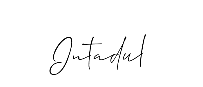 Intadul stylish signature style. Best Handwritten Sign (Allison_Script) for my name. Handwritten Signature Collection Ideas for my name Intadul. Intadul signature style 2 images and pictures png