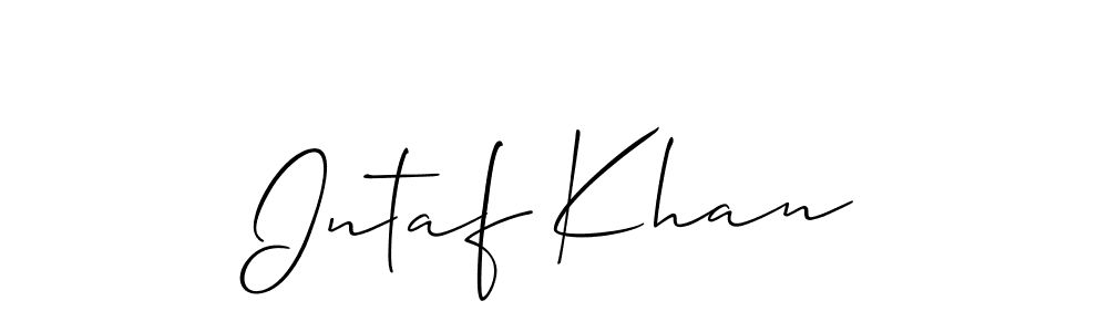 See photos of Intaf Khan official signature by Spectra . Check more albums & portfolios. Read reviews & check more about Allison_Script font. Intaf Khan signature style 2 images and pictures png