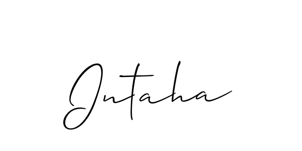 Intaha stylish signature style. Best Handwritten Sign (Allison_Script) for my name. Handwritten Signature Collection Ideas for my name Intaha. Intaha signature style 2 images and pictures png