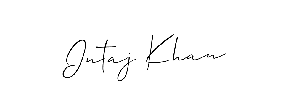 Similarly Allison_Script is the best handwritten signature design. Signature creator online .You can use it as an online autograph creator for name Intaj Khan. Intaj Khan signature style 2 images and pictures png