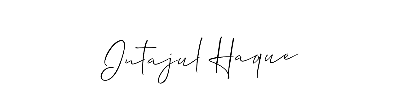 Make a short Intajul Haque signature style. Manage your documents anywhere anytime using Allison_Script. Create and add eSignatures, submit forms, share and send files easily. Intajul Haque signature style 2 images and pictures png