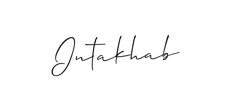 Here are the top 10 professional signature styles for the name Intakhab. These are the best autograph styles you can use for your name. Intakhab signature style 2 images and pictures png