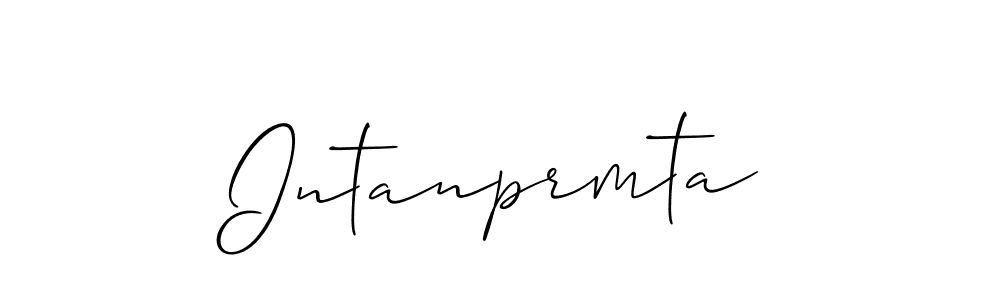 if you are searching for the best signature style for your name Intanprmta. so please give up your signature search. here we have designed multiple signature styles  using Allison_Script. Intanprmta signature style 2 images and pictures png