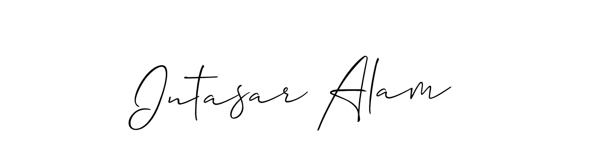 Intasar Alam stylish signature style. Best Handwritten Sign (Allison_Script) for my name. Handwritten Signature Collection Ideas for my name Intasar Alam. Intasar Alam signature style 2 images and pictures png