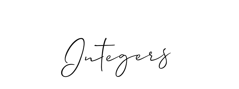 See photos of Integers official signature by Spectra . Check more albums & portfolios. Read reviews & check more about Allison_Script font. Integers signature style 2 images and pictures png