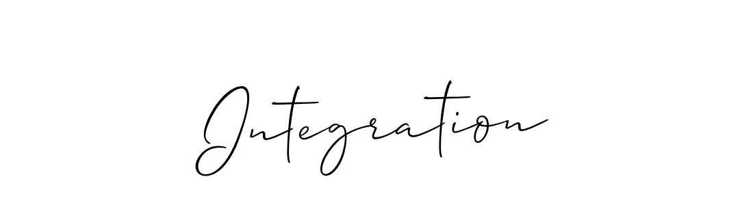 The best way (Allison_Script) to make a short signature is to pick only two or three words in your name. The name Integration include a total of six letters. For converting this name. Integration signature style 2 images and pictures png