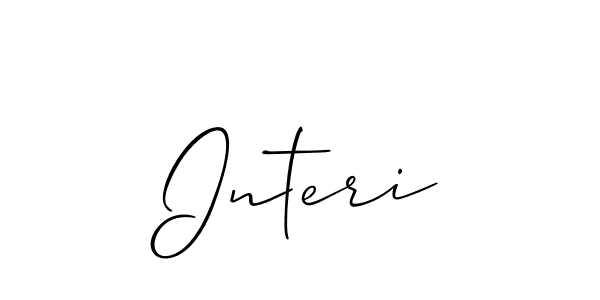 Make a short Interi signature style. Manage your documents anywhere anytime using Allison_Script. Create and add eSignatures, submit forms, share and send files easily. Interi signature style 2 images and pictures png