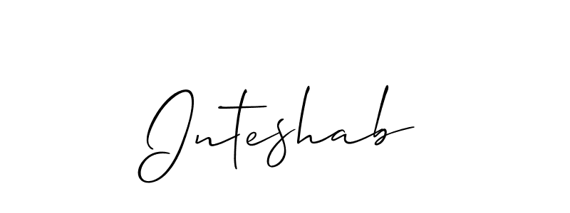 It looks lik you need a new signature style for name Inteshab. Design unique handwritten (Allison_Script) signature with our free signature maker in just a few clicks. Inteshab signature style 2 images and pictures png