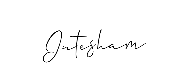 Intesham stylish signature style. Best Handwritten Sign (Allison_Script) for my name. Handwritten Signature Collection Ideas for my name Intesham. Intesham signature style 2 images and pictures png