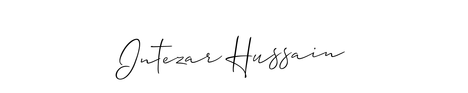 This is the best signature style for the Intezar Hussain name. Also you like these signature font (Allison_Script). Mix name signature. Intezar Hussain signature style 2 images and pictures png