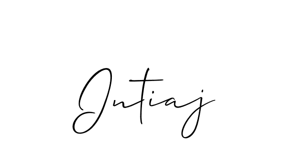 You can use this online signature creator to create a handwritten signature for the name Intiaj. This is the best online autograph maker. Intiaj signature style 2 images and pictures png