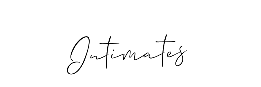 Make a short Intimates signature style. Manage your documents anywhere anytime using Allison_Script. Create and add eSignatures, submit forms, share and send files easily. Intimates signature style 2 images and pictures png