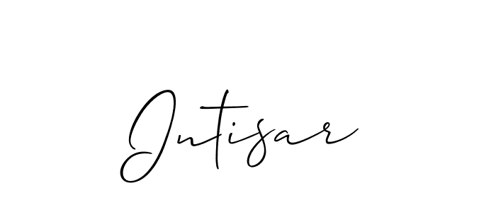 Also You can easily find your signature by using the search form. We will create Intisar name handwritten signature images for you free of cost using Allison_Script sign style. Intisar signature style 2 images and pictures png