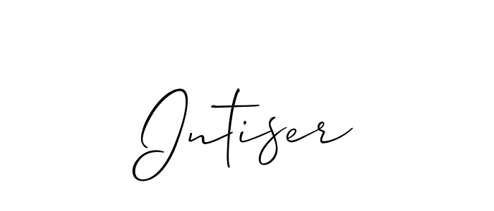 Also You can easily find your signature by using the search form. We will create Intiser name handwritten signature images for you free of cost using Allison_Script sign style. Intiser signature style 2 images and pictures png