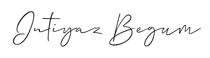 Get an exclusive digital autograph for Intiyaz Begum. The Allison_Script typeface captures the charm of real penmanship on paper. Intiyaz Begum signature style 2 images and pictures png