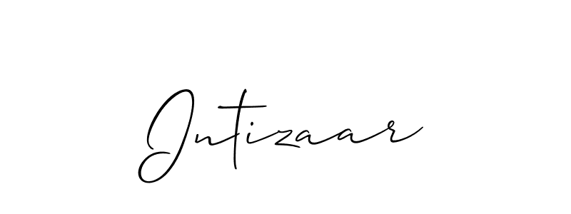 Create a beautiful signature design for name Intizaar. With this signature (Allison_Script) fonts, you can make a handwritten signature for free. Intizaar signature style 2 images and pictures png