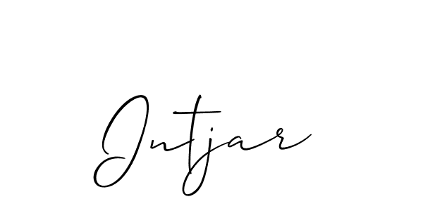 Also we have Intjar name is the best signature style. Create professional handwritten signature collection using Allison_Script autograph style. Intjar signature style 2 images and pictures png