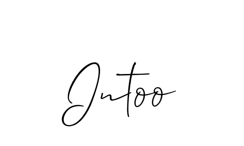 You should practise on your own different ways (Allison_Script) to write your name (Intoo) in signature. don't let someone else do it for you. Intoo signature style 2 images and pictures png