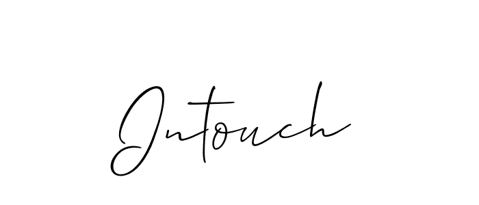 This is the best signature style for the Intouch name. Also you like these signature font (Allison_Script). Mix name signature. Intouch signature style 2 images and pictures png